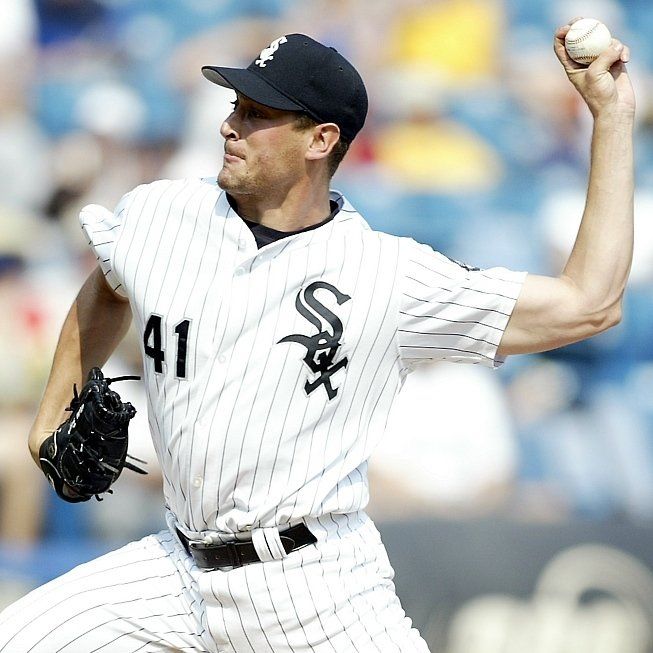 Founder, Mike Porzio pitching for the White Sox.