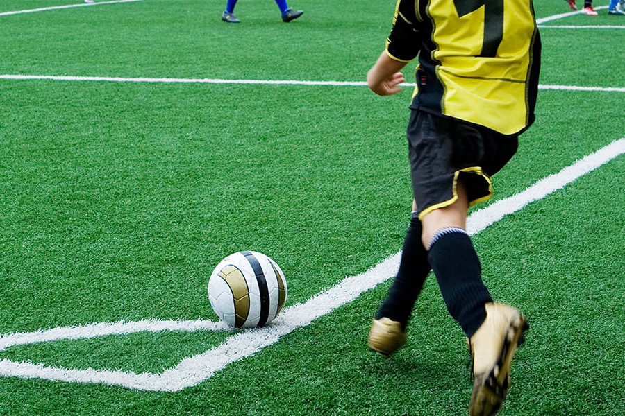 soccer player on field